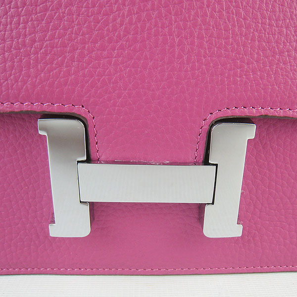 7A Hermes Oxhide Leather Message Bag Peach H017 - Click Image to Close